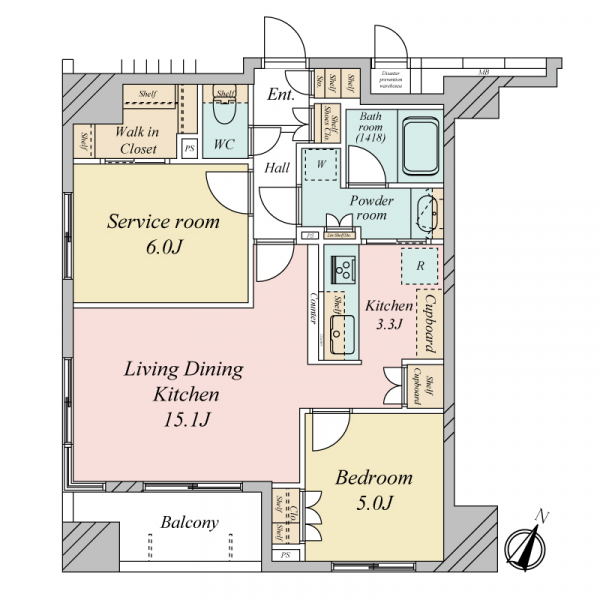 アスコットパーク日本橋小伝馬町 間取図