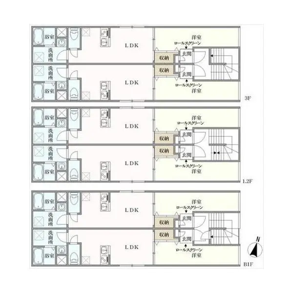 品川区荏原４丁目 間取図