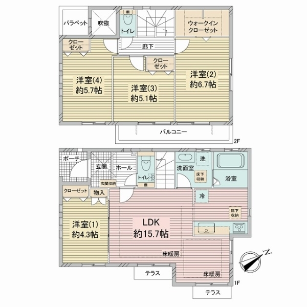 横浜市磯子区杉田３丁目 間取図