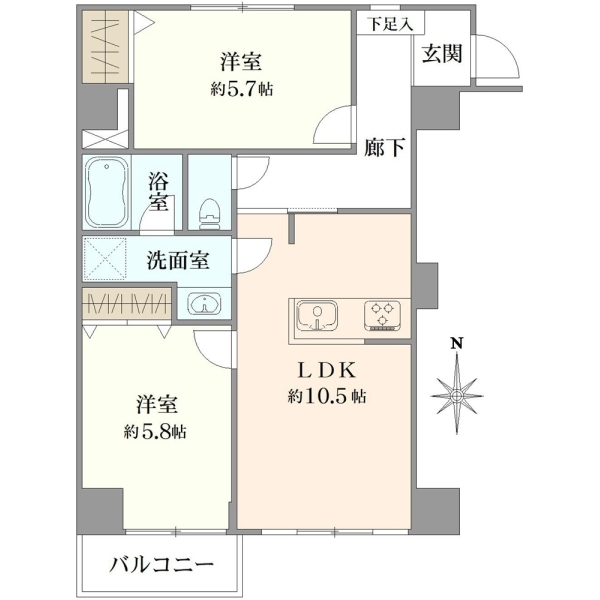 レジェンド新宿 間取図