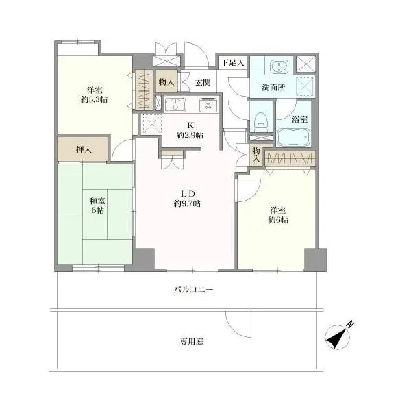 アルカサル三ツ境 間取図