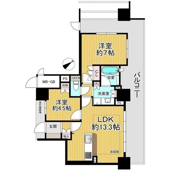 リーデンスタワー草津 間取図