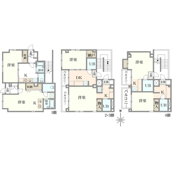 大田区蒲田本町１丁目　一棟マンション 間取図