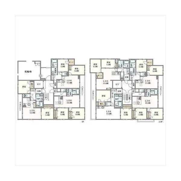 流山市市野谷 間取図