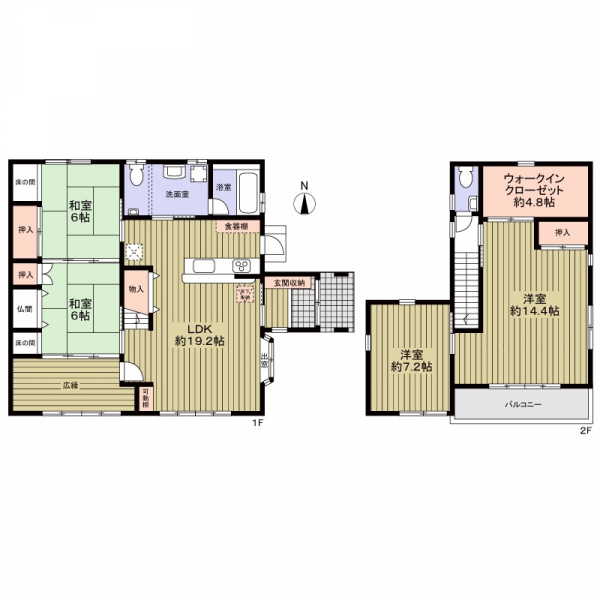 名古屋市昭和区白金1丁目 間取図
