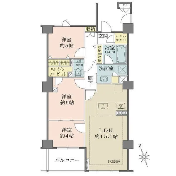 パークハウス駒込桜郷 間取図