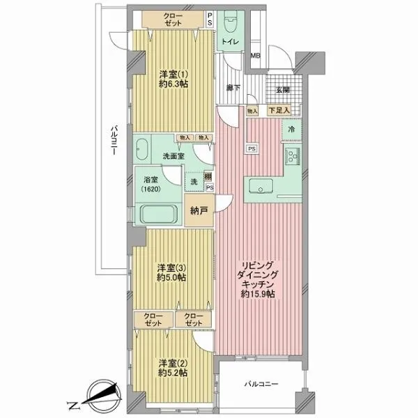 D’クラディア蒲田EAST 間取図