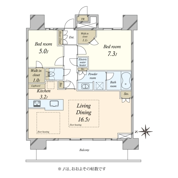 ザ・豊洲タワー　ＴＨＥ　ＴＯＹＯＳＵ　ＴＯＷＥＲ 間取図