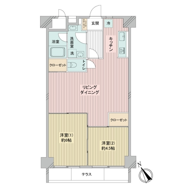 ウエスト経堂マンション 間取図