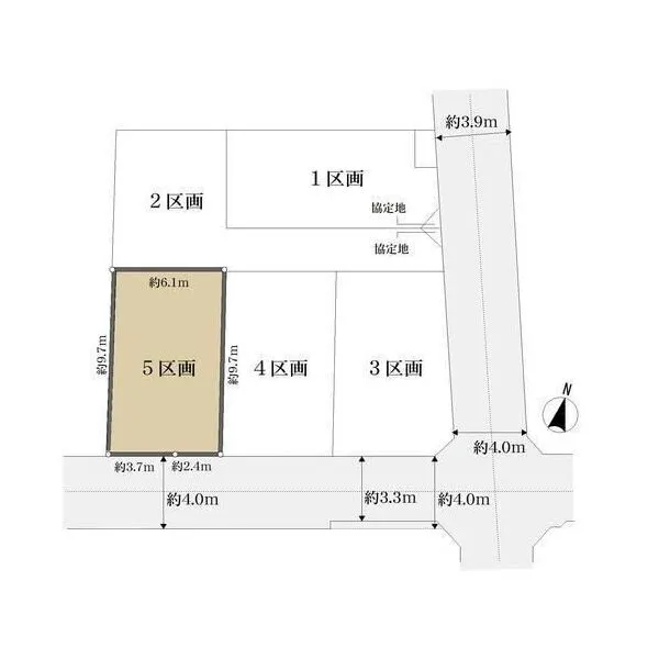 さいたま市中央区本町東２丁目 区画図