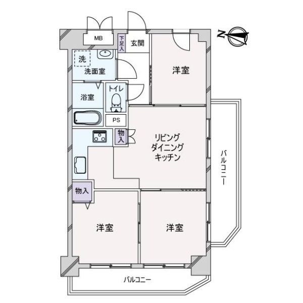 ライオンズマンション南品川 間取図