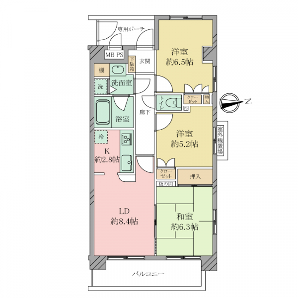 マイキャッスル三鷹ＩＩ 間取図