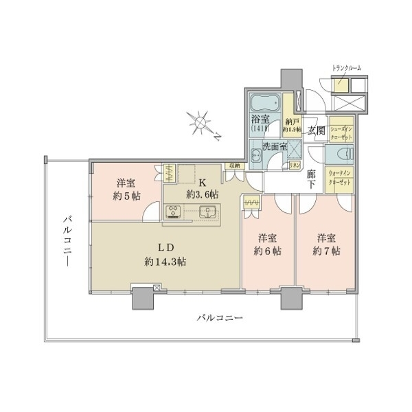 ブリリア有明シティタワー 間取図
