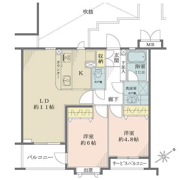 東急ドエル・アルス高田馬場諏訪の杜 間取図