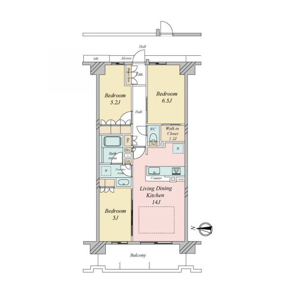 ヴェリテ千里青葉丘 間取図