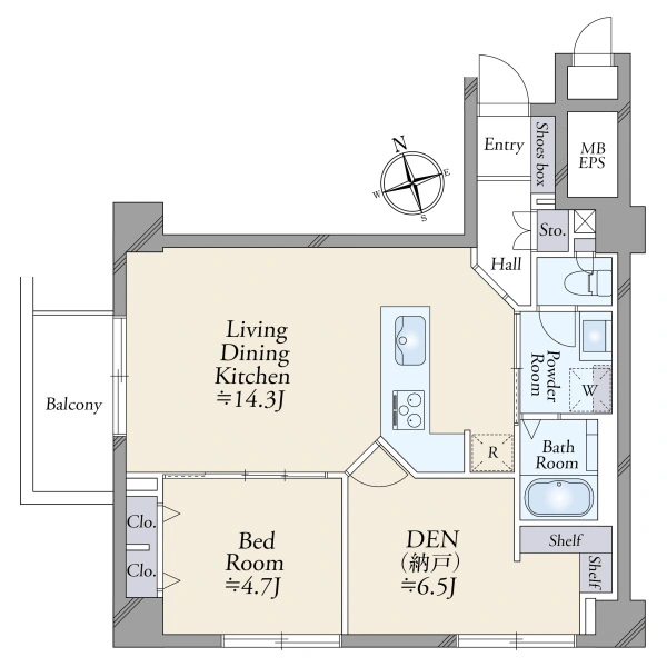 インペリアル六本木１号館 間取図