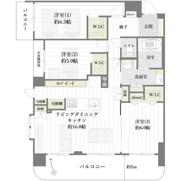 アンビシャスプラザ千葉中央 間取図