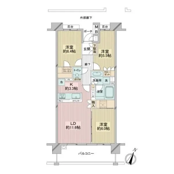 センターフィールド浦和美園壱番街フロントランド 間取り図