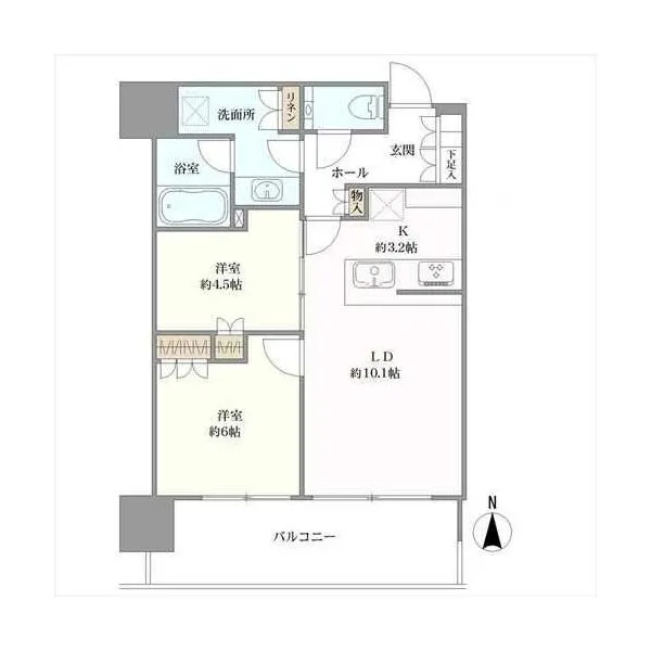 リビオタワー品川 間取り図