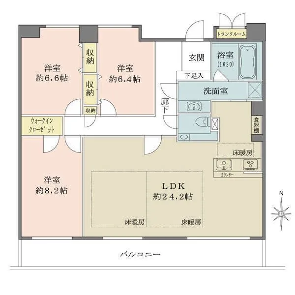 石神井公園ピアレス 間取図
