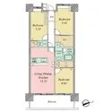 クレストフォルム亀戸ビューフォート 間取図