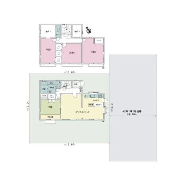 横浜市戸塚区南舞岡３丁目 間取図