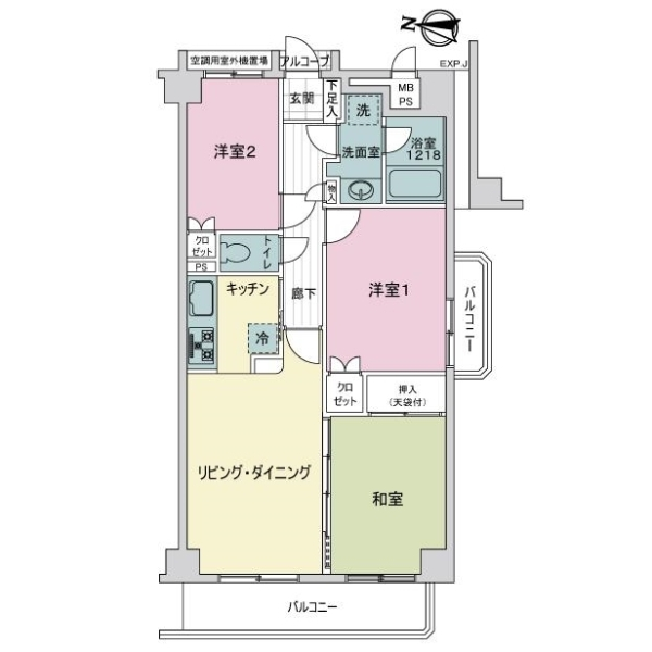 ライオンズガーデン草加 間取図