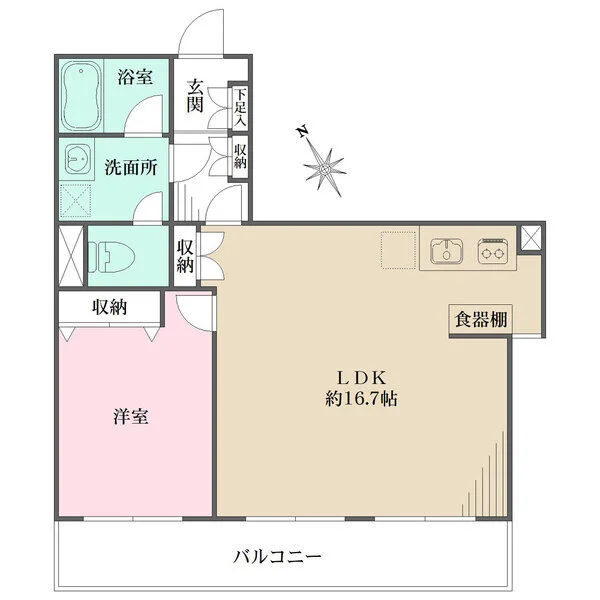 太子堂ユニハイツ 間取図