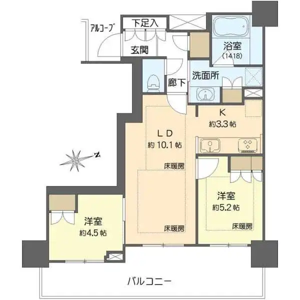プラウドタワー堺東 間取図