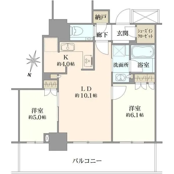 プラウドタワー金町 間取図