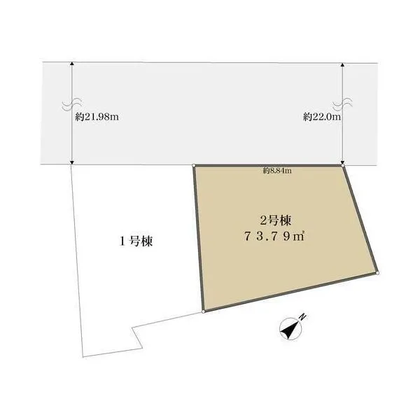 横浜市港北区師岡町 2区画 区画図