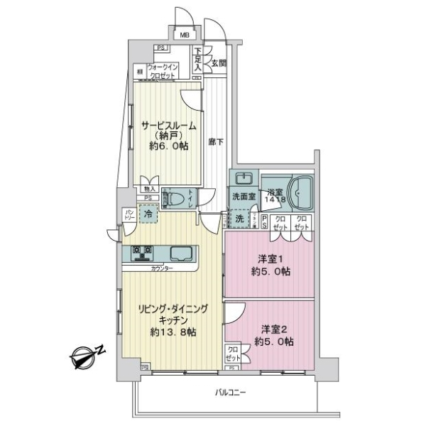 プレシス浮間舟渡駅前 間取図