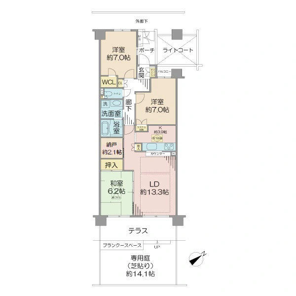 ディアハイム西千葉 間取図