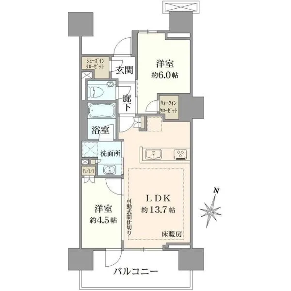 プラウド浦和 間取図