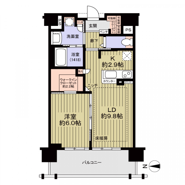 デュオセーヌ大宮 間取図