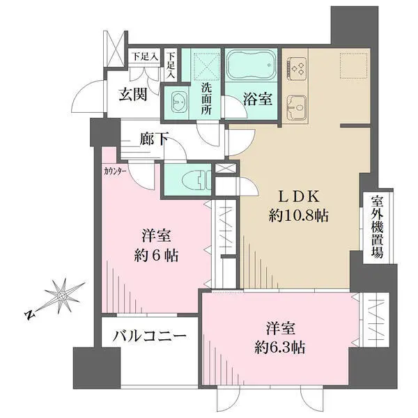 日神パレステージ大森町 間取図