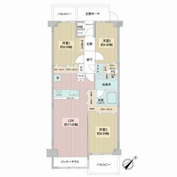 エル・シティ新浦安１番館 間取図