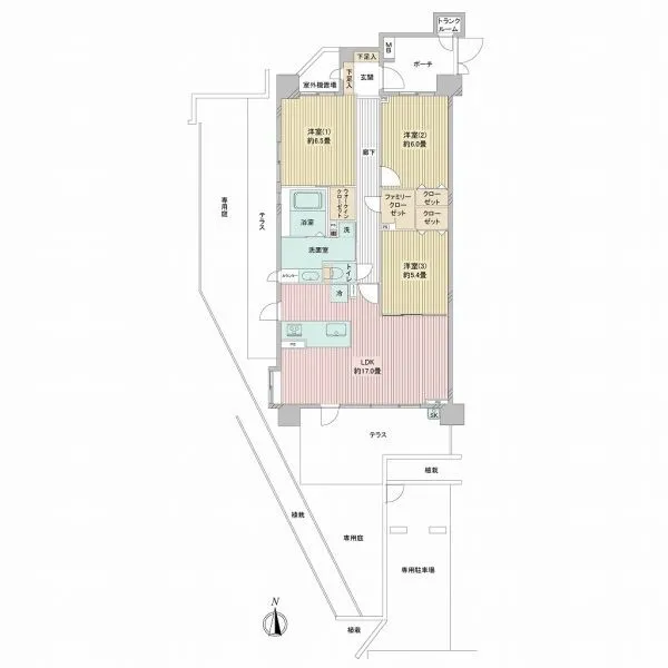 藤和シティホームズ大宮氷川参道 間取図