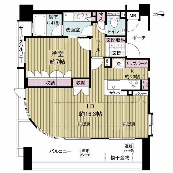 グランアッシュ梅田ヴィークス 間取図