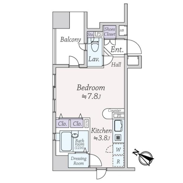 ファミール日本橋浜町公園 間取図