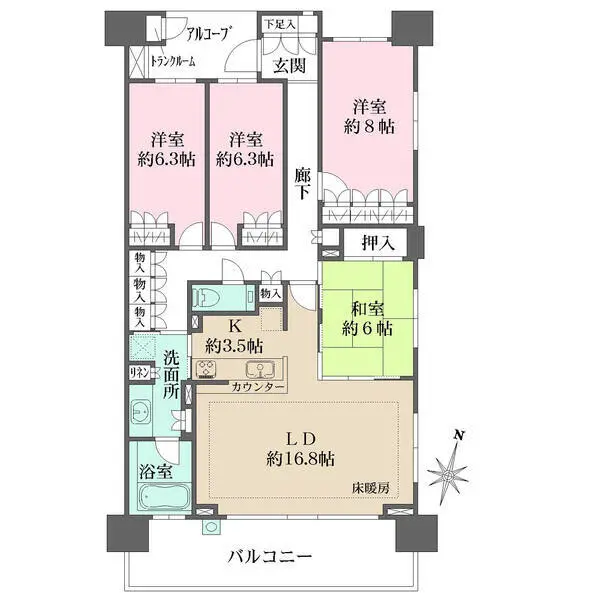 アクアテラカーム・スクエア 間取図