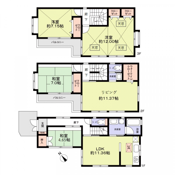 浦安市堀江３丁目 間取図