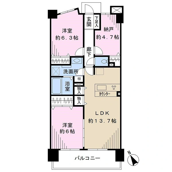 ライオンズガーデン船橋 間取図