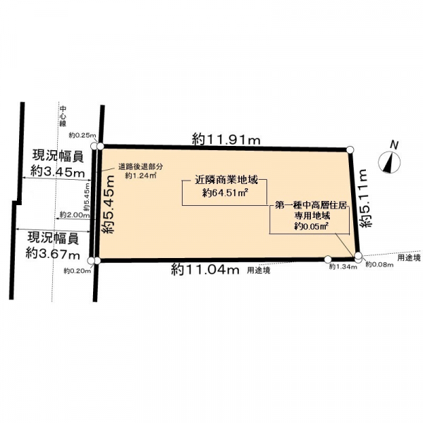 中野区南台１丁目 区画図