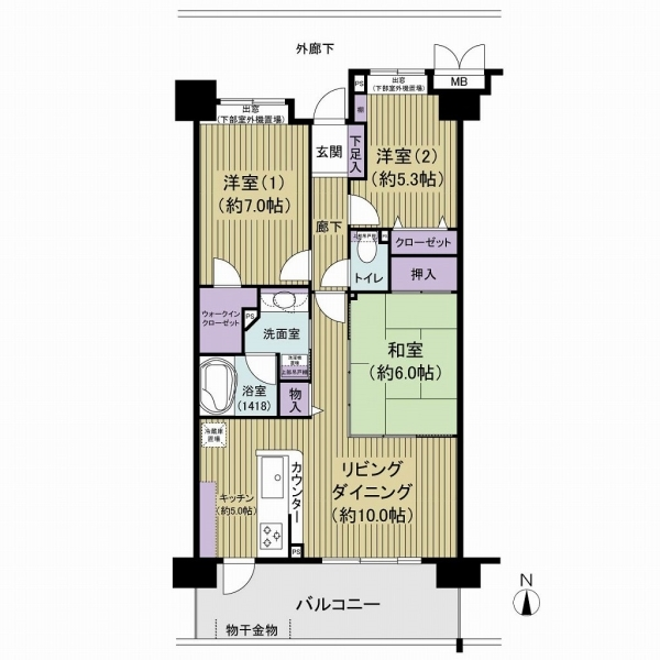 ロータリーパレス我孫子 間取図