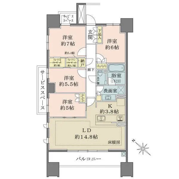 ザ・パークハウス名古屋 間取図