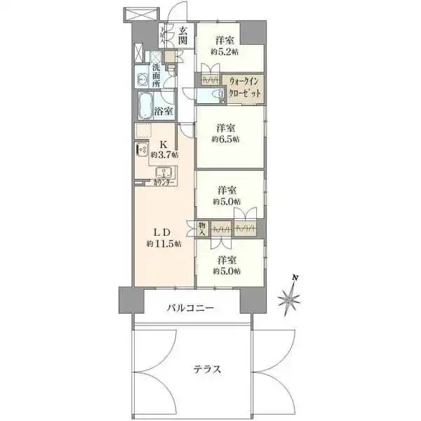 インプレスト所沢 間取図
