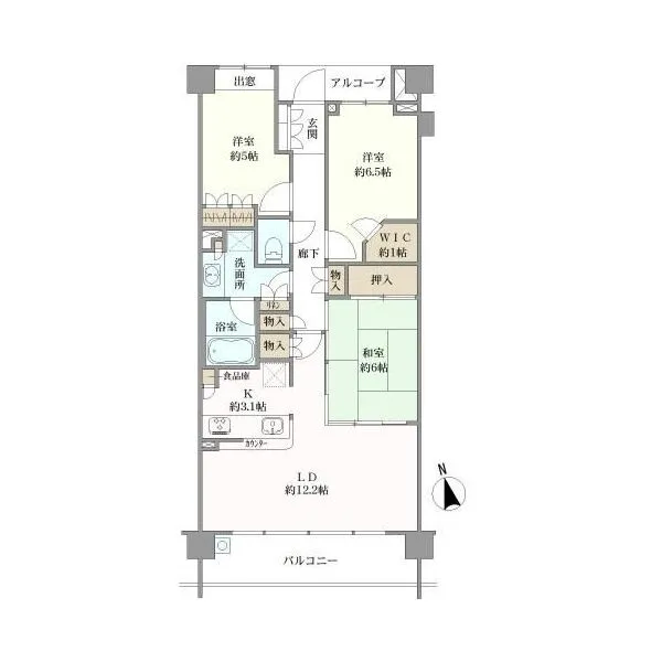 久我山ガーデンヒルズ二番館 間取図