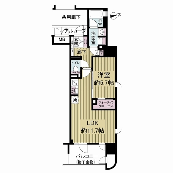 ラシュレ神戸北野 間取図