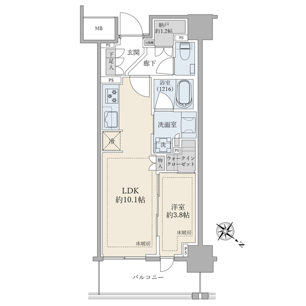 ブリリア月島４丁目 間取図